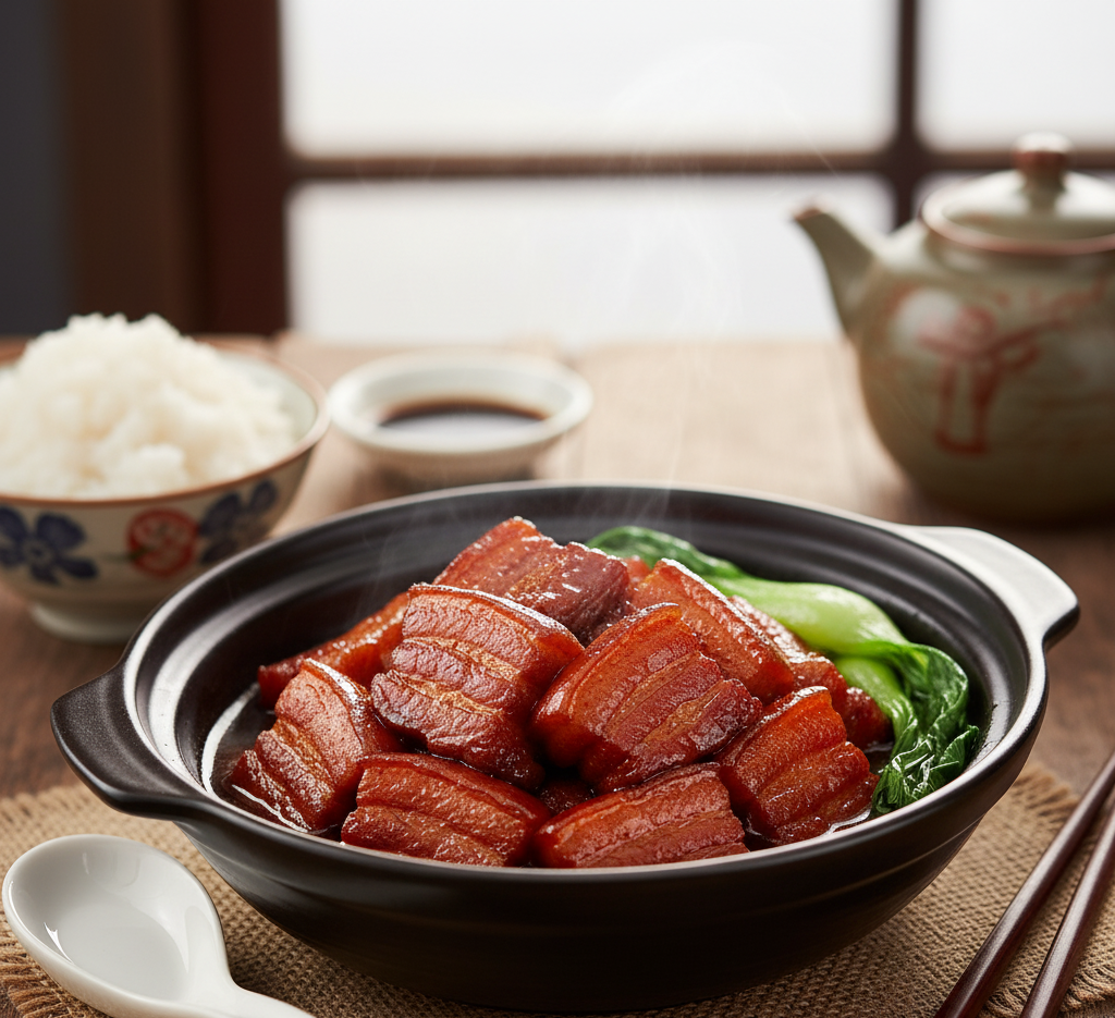 Braised pork belly (Hong Shao Rou)