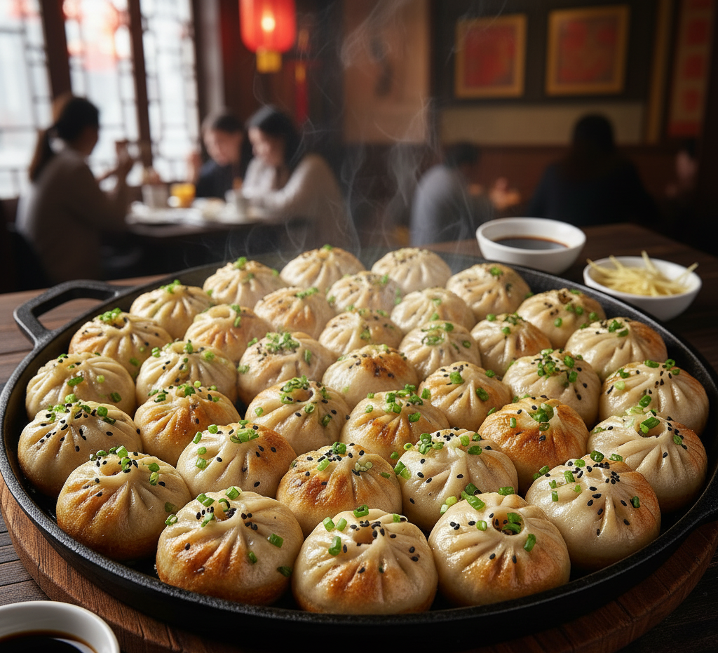 Shengjianbao pan-fried buns